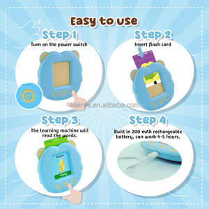 Enfants d'âge préscolaire nouvel apprentissage <span class=keywords><strong>anglais</strong></span> serbe vue mots jeux parler cartes Flash Machine éducative - Product Image 3