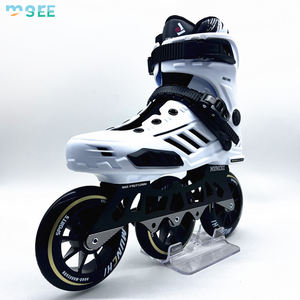Patins à roues alignées professionnels SeeMore pour adultes, 3 roues, chaussures de patinage à roulettes, botte rigide, slalom, patines 3 ruedas, patins à roulettes en ligne - Product Image 4