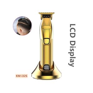 Nouvelle Usine En Gros <span class=keywords><strong>KM</strong></span>-i32S Professionnel Coupe de Cheveux Ciseaux En Acier Tondeuse Tondeuses Avec LCD - Product Image 1