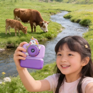 <span class=keywords><strong>Appareil</strong></span> <span class=keywords><strong>photo</strong></span> instantané pour enfants DLC 4800MP Double caméra Vidéo 1080P Multifonctionnel Impression de photos en un clic Protection des yeux Étui en silicone - Product Image 1