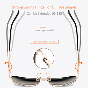 Gafas de Sol de Piloto Grises Jack, Lentes Polarizadas TAC con Protección UV400, Unisex, Modelo 1271 - Product Image 5