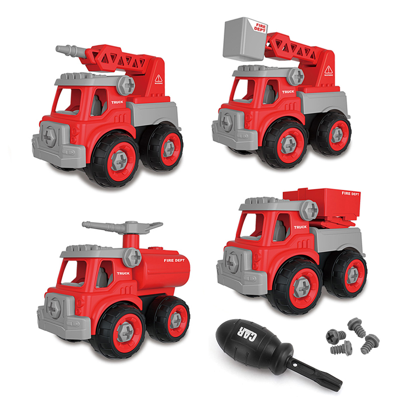 Образовательные самодельные игрушки грузовик сборка строительная машина для детей строительный автомобиль