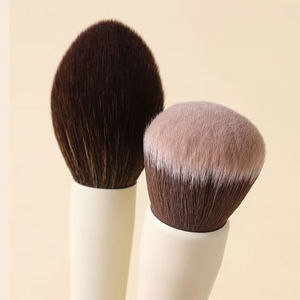 Logo personnalisé de haute qualité 13 pièces ensemble de pinceaux de maquillage en bois fond de teint cheveux synthétiques doux et lâches Blush ombre à paupières surligneur pour le visage - Product Image 5