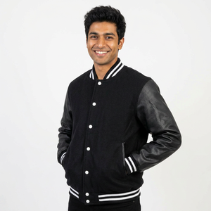 Handmade Varsity Letterman <b>Baseball</b> Varsity <b>Jacket</b> With Leather Sleeves Varsity CollegeBaseballjacket <b>for</b> <b>men</b> - Product Image 1