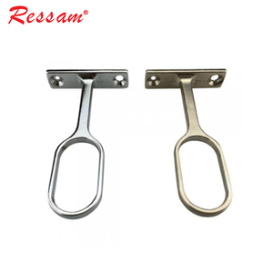 Ressam <span class=keywords><strong>Top</strong></span> Gắn Kẽm Hợp Kim Hình Bầu Dục Treo Đường Sắt Tủ Quần Áo Ống Chủ Closet Rod End Hỗ Trợ - Product Image 1