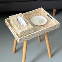 Table basse carrée en rotin tressé fait main de style américain pour baie vitrée, table d'appoint de canapé, petite table tatami, table de pique-nique