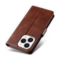 Honatop plusieurs fentes pour cartes étui de téléphone portefeuille rétro étui en cuir PU pour iPhone 14 15 16 Pro Max accessoires de téléphone portable