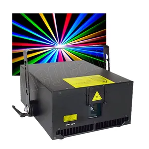 Alta Potencia 8W Rgb Full Color Etapa Iluminación Dmx512 Proyector de luz láser para Dj Disco