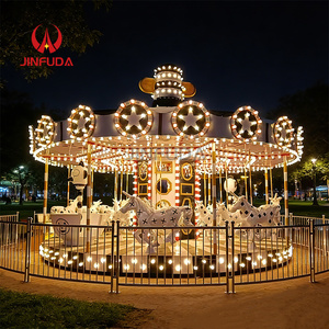 Manège pour enfants, équipement de parc d'attractions, carrousel à 16 places, carrousel à chevaux Mary Merry <span class=keywords><strong>Go</strong></span> Round, à vendre - Product Image 1