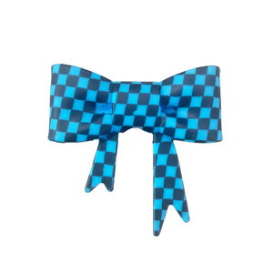 New Arrival Checker Printed Bow <strong>Beads</strong> Huge Bow <strong>Silicone</strong> Straw Topper Focal <strong>Beads</strong> Tie-dye Third Party Certified <strong>Wholesale</strong> - Product Image 4