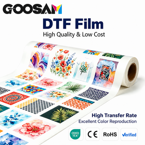 Film PET DTF jet d'encre mat à décollement à froid de qualité supérieure, rouleau de 24 pouces (30, 33, 60 cm), 100 mètres pour transfert thermique sur t-shirts - Product Image 1