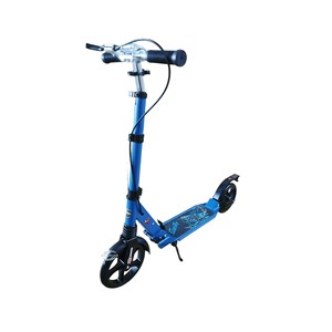 Foldable Two-wheeled Children Scooter Big <b>Wheels</b> <b>Plastic</b> Alloy Frame Urban Travel Scooter Suitable for 8-12 Years Kids - Product Image 2