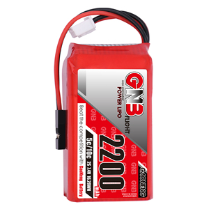 GNB GAONENG แบตเตอรี่ลิโป้ 2S 2200mAh 7.4V 5C 10C สำหรับตัวรับสัญญาณเครื่องส่งสัญญาณขั้วต่อ JR FUTABA - Product Image 1