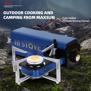 Cassette Réchaud Camping En Plein Air Pliant Portable <span class=keywords><strong>Gaz</strong></span> Butane Réchaud <span class=keywords><strong>Gaz</strong></span> <span class=keywords><strong>Fondue</strong></span> Grill Coupe-Vent - Product Image 3