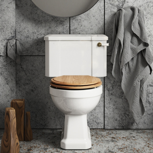 Sunrise Best Washroom Design Cuvette de toilette à projection courte 2 pièces <span class=keywords><strong>WC</strong></span> P Piège à eau Placard Siège de toilette <span class=keywords><strong>vintage</strong></span> - Product Image 3