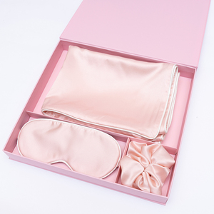 Maßgefertigte Bestickte 19 22 30 Momme Maulbeerseide Kissenbezug Augenmaske Scrunchie Hochwertige Geschenkbox Großhandel Neujahrsgeschenkbox - Product Image 1