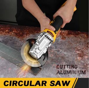 เครื่องเจียรไฟฟ้าไร้สาย <span class=keywords><strong>DCG405</strong></span> ขนาด 100/125 มม. 18V แบตเตอรี่ลิเธียม แบบหัวแบน พร้อมแบตเตอรี่ 6.0Ah ความเร็ว 9000 รอบ/นาที เครื่องมือตัดแบบมือถือ - Product Image 4