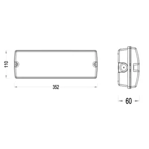 Ip65 חירום Led אוגן 3.7v ליתיום סוללה נטענת מובנית חירום תאורה