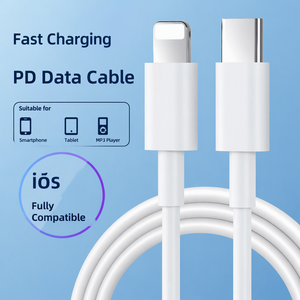 สายชาร์จ USB C เป็น 8 พิน 20W PD ชาร์จเร็ว Type C เป็น 8 พิน สำหรับ iPhone 8 X 11 12 13 14 Pro Max สายชาร์จขายส่ง - Product Image 1