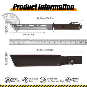 Nuevo producto, cuchillos de utilidad de <span class=keywords><strong>leña</strong></span> forjados hechos a mano multiusos de acero inoxidable, cuchillo de <span class=keywords><strong>cocina</strong></span> chino - Product Image 4