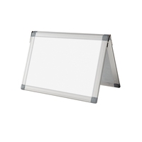 Tableau blanc magnétique double face pliable sur pied, cadre en aluminium 12x16 pouces, effaçable à sec, personnalisable, fabrication OEM en Chine