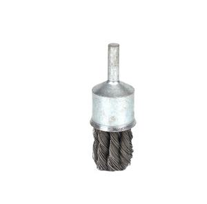 Alta calidad Industrial 6mm diámetro del vástago Acero inoxidable 304 alambre 20mm forma de pluma de cepillo amoladora de extremo de alambre prensado para taladros eléctricos - Product Image 4