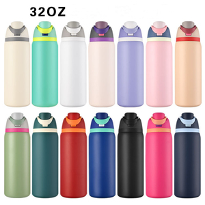 En Stock RTS venta al por mayor logotipo personalizado 16oz 19oz 24oz 28oz 32oz botella de agua 304 botella de agua de acero inoxidable de doble pared - Product Image 2