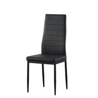 Ensemble de table à manger moderne en gros avec chaises en cuir PU et pieds en métal pour la maison, le bureau et la restauration