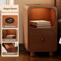 Nouvelle table de chevet en bois massif, extrêmement étroite et minimaliste, table d'appoint pour chambre à coucher, étagère de rangement ultra-étroite, petite taille