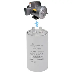 EPERS-motor de corriente de alambre para bomba de agua, condensador de cbb60, 110VAC-600VAC, 25uf, 35uf