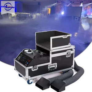 Rauchmaschine 3000 W Nebelmaschine mit niedriger Lagebasis und doppelter Ausgang Bühne Hochzeit Party Tanz auf den Wolken Effekte