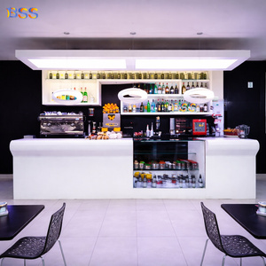 Mostrador de Cafetería Art Espresso, Mostrador de <span class=keywords><strong>Bar</strong></span> Comercial Moderno Personalizado para Restaurante, en Venta, Mostrador de Café y Té Elegante de la Mejor Calidad - Product Image 1