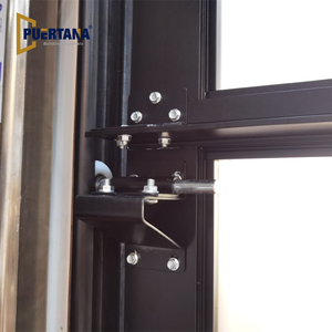 Chất Lượng Tốt Nhất Giá Rẻ Con Lăn Dọc Bifold Phong Cách Thông Minh Cửa Nhà Để Xe Với Cửa Cho Người Đi Bộ - Product Image 3