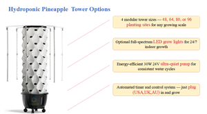 Sistema <span class=keywords><strong>de</strong></span> Torre Hidropónica Interior <span class=keywords><strong>de</strong></span> 10 Niveles y 80 Orificios, Torre Hidropónica DIY para Vegetales <span class=keywords><strong>de</strong></span> Hoja Verde - Product Image 5