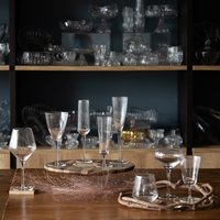 Ensemble de salut de flûte à champagne Crystal Clear Tall