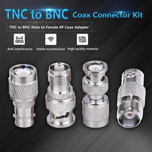 Adaptateur coaxial RF TNC vers BNC, adaptateur coaxial TNC femelle vers BNC mâle pour radios Wi-Fi, antenne externe - Product Image 2
