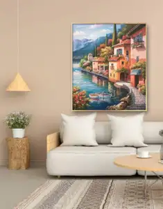 Lukisan minyak ditarik buatan tangan murni dekorasi rumah sofa latar belakang dekorasi dinding thomas pemandangan lukisan minyak