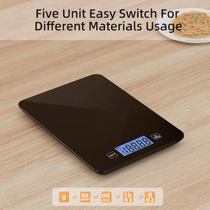 अद्वितीय पैमाने रसोई कस्टम 5 किलोग्राम ग्लास फ़ंक्शन आहार पैमाने भोजन का वजन करने के लिए इलेक्ट्रॉनिक डिजिटल वजन स्केल रसोई - Product Image 6