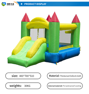 Ngoài trời <span class=keywords><strong>Inflatable</strong></span> lâu đài được trang bị với phụ kiện không thấm nước <span class=keywords><strong>Slide</strong></span> trampolines Lạm Phát nhanh chóng và thuận tiện lưu trữ Kit - Product Image 6