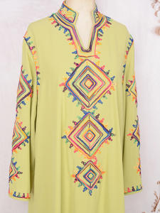 Moyen-Orient islamique dame Robe personnalisé Abaya fabricant broderie nouveau tempérament Robe Kaffiyeh Abaya - Product Image 3