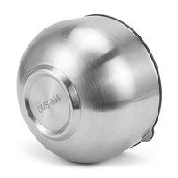 Bol rond en acier inoxydable 304 de qualité alimentaire 500 ml, style coréen avec couvercle, réutilisable