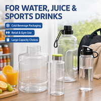 Bouteille d'eau minérale en PET grande capacité 235ml-3000ml, seau en plastique