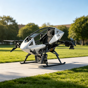 เครื่องบินกีฬาไจโรเพลน Evtol VTOL รุ่นใหม่ โครงสร้างคาร์บอนไฟเบอร์ ใช้พลังงานแบตเตอรี่ ระบบขับเคลื่อนอัตโนมัติ ความเร็วสูง น้ำหนักเบา ที่นั่งเดี่ยว สำหรับใช้งานส่วนบุคคล - Product Image 4