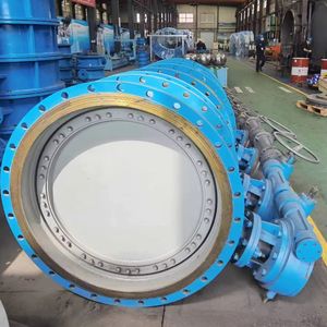 วาล์วปีกผีเสื้อคู่แบบมีเฟืองคู่แบบ BS5163คู่มือเหล็กดัดสำหรับใช้กับน้ำทั่วไป - Product Image 3