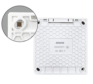 Interruptor de Luz de Pared SHARE 10A 250V 86*90mm, Color Blanco, Material de <span class=keywords><strong>PC</strong></span> de Calidad, <span class=keywords><strong>3</strong></span> Interruptores, 1 Vía, Montaje en Superficie para Uso Doméstico - Product Image 5