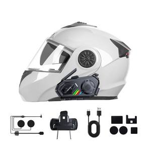 Intercomunicador para Casco Impermeable X3-V8 con Comunicación Bluetooth, Chips 5.1+5.4, Intercomunicador para Motocicleta para 8 Personas - Product Image 5