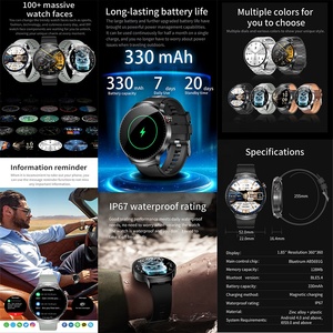 Reloj Inteligente T100 IP67 Resistente al Agua <span class=keywords><strong>2</strong></span> en 1 con Auriculares TWS, Reloj Inteligente con Auriculares Inalámbricos con Reducción de Ruido, Auriculares BT para Hombre y Mujer - Product Image 5