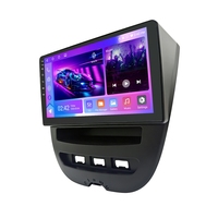 Radio Estéreo Android de 10 Pulgadas con Carplay y Navegación GPS, Control desde el Volante para Toyota Aygo/Peugeot 107/Citroën C1 2005-2014