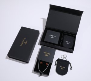 Luxurious Rectangle Flip Top Magnetic Jewelry Box with Custom Logo for Wedding Favor Valentine Day <b>Gift</b> Paper Packing <b>Boxes</b> - Product Image 3