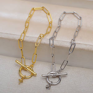 S925 <b>Silver</b> Thick Cross Chain <b>Bracelet</b> for Men and Women Baroque Empty Holder Elegant Pearl <b>Bracelets</b> & <b>Bangles</b> Accessory - Product Image 2